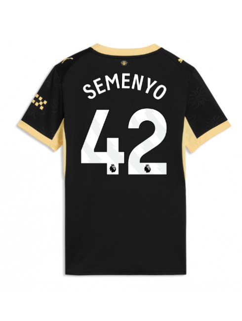 Ženski Nogometna dresi replika Manchester City Antoine Semenyo #42 Gostujoči 2026-27 Kratek rokav Ženski Nogometna dresi replika Manchester City Antoine Semenyo #42 Gostujoči 2026-27 Kratek rokav